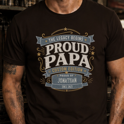 PAPA T-Shirt PROUD PAPA VINTAGE
