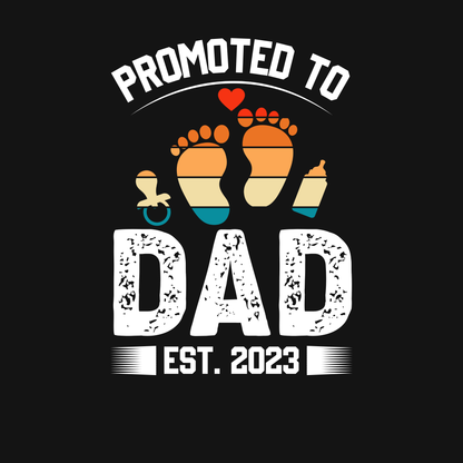 DAD T-Shirt PROMOTED Rundhals personalisiert