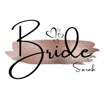 BRIDE T-Shirt TEAM BRIDE Handwriting