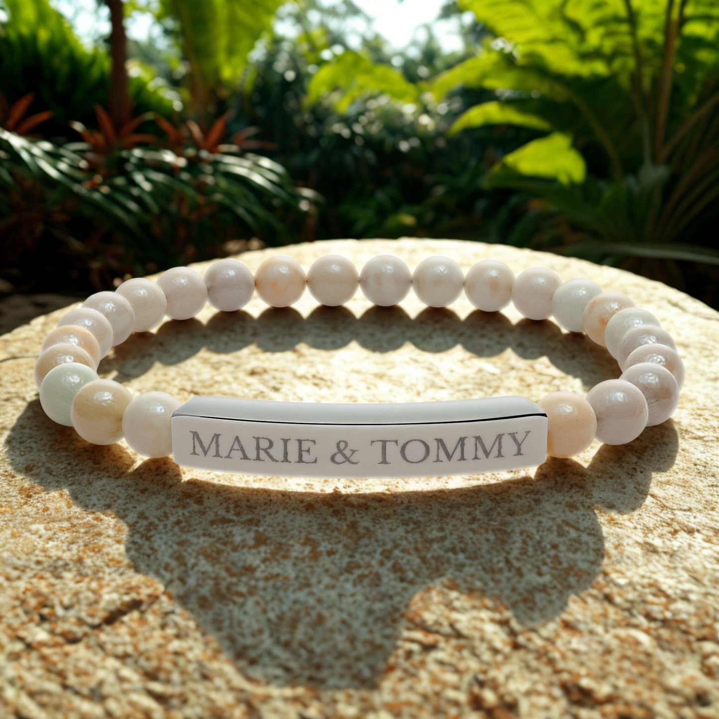 BUDDHA-ARMBAND graviert mit Namen