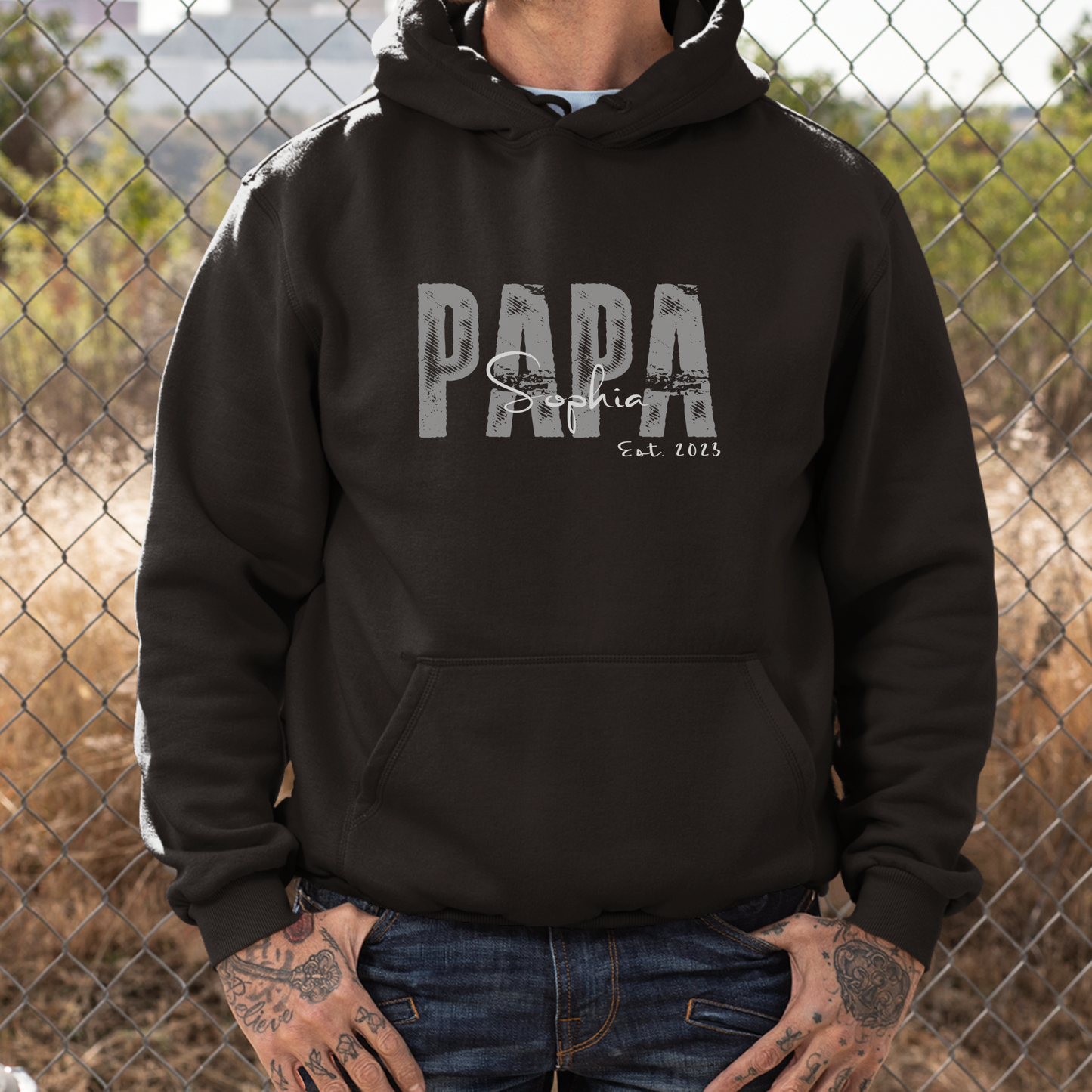 PAPA Hoodie SOLID ROCKS personalisiert