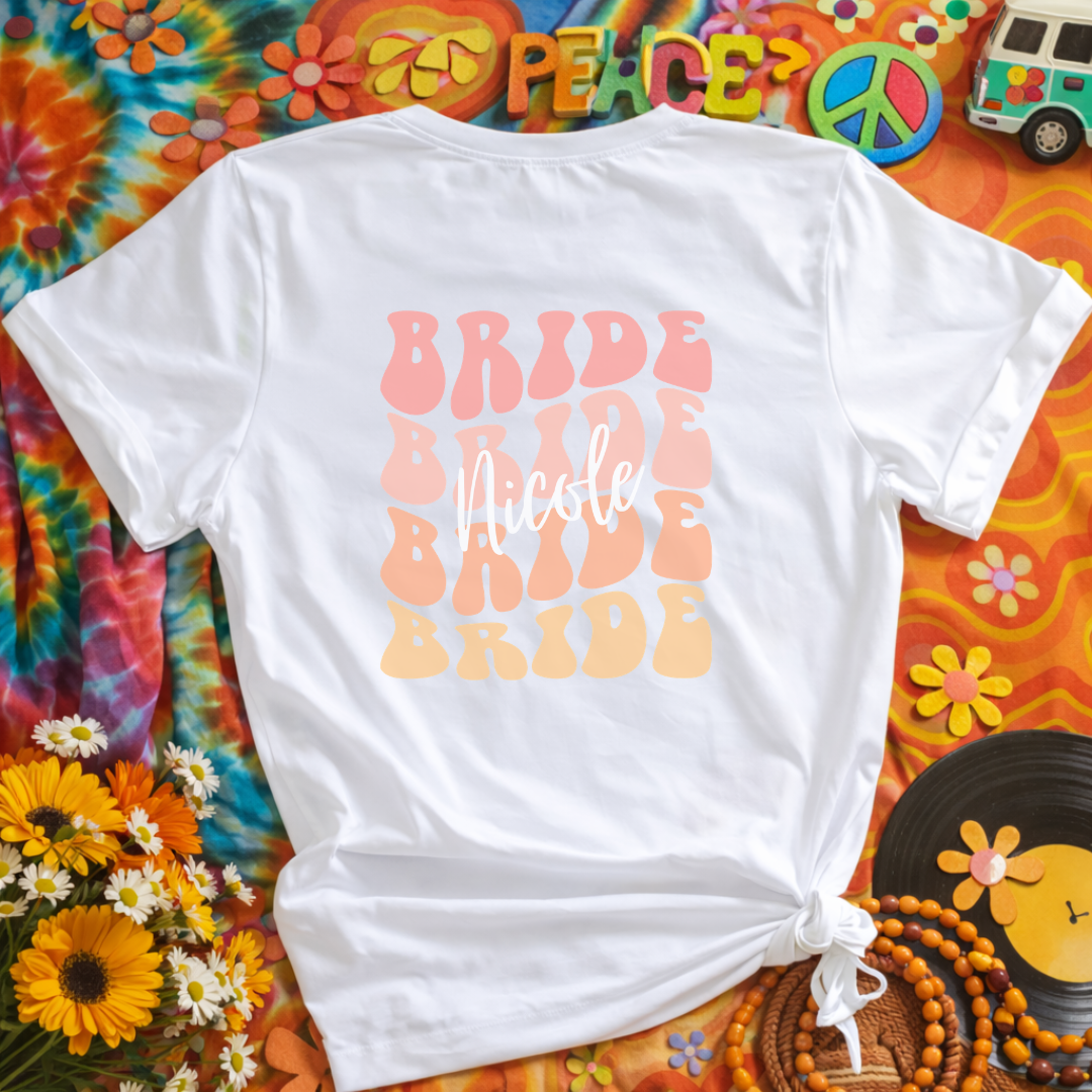 RETRO BRIDE T-Shirt TEAM BRIDE