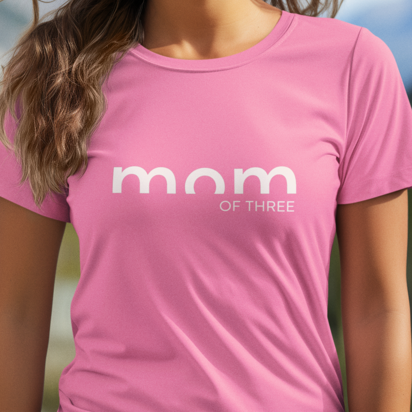 MAMA T-Shirt MOM OF TWO Rundhals personalisiert