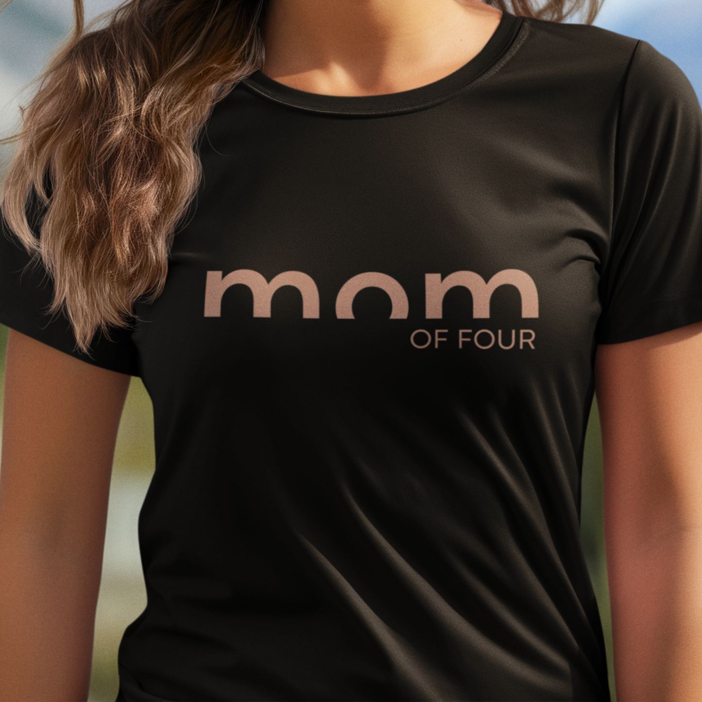 MAMA T-Shirt MOM OF TWO Rundhals personalisiert