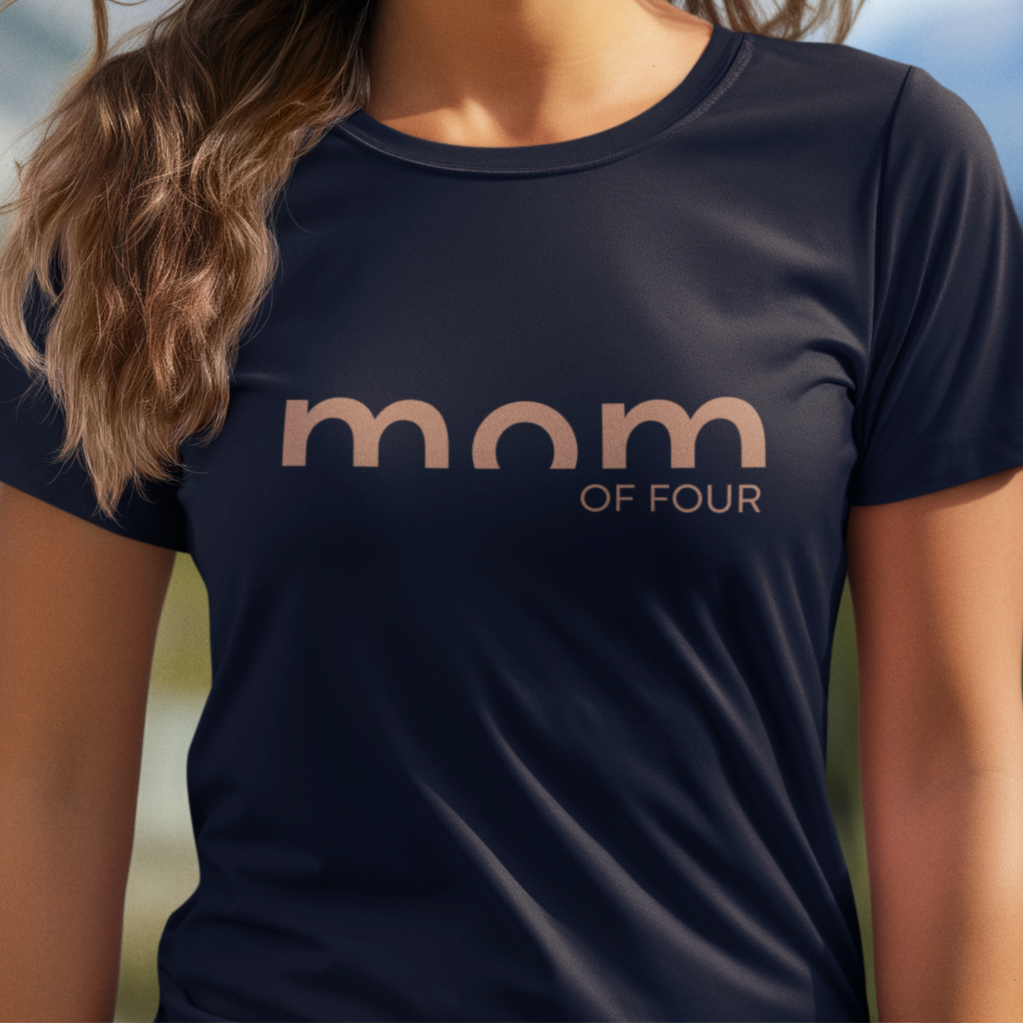 MAMA T-Shirt MOM OF TWO Rundhals personalisiert