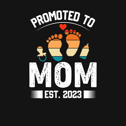 MOM T-Shirt PROMOTED Rundhals personalisiert