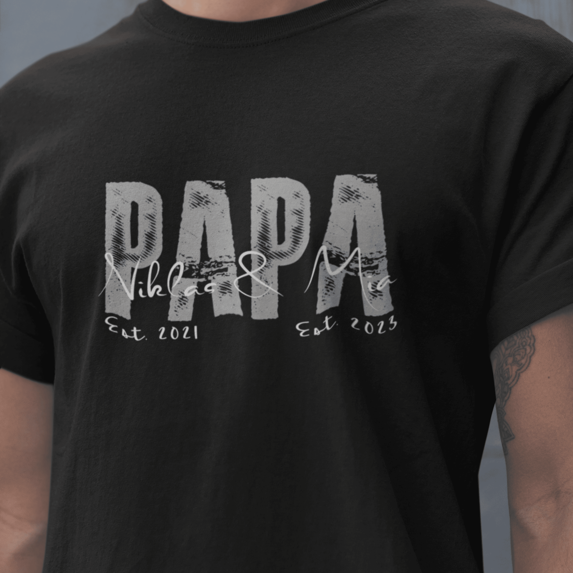 PAPA T Shirt Unisex SOLID ROCKS personalisiert - UrbanWarriorStore