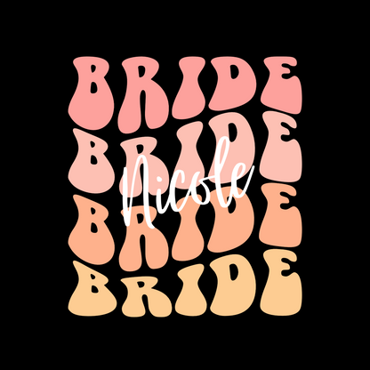 RETRO BRIDE T-Shirt TEAM BRIDE