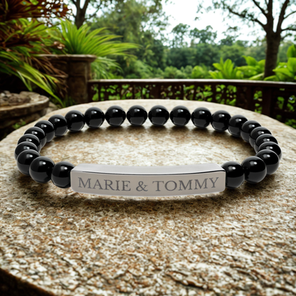 BUDDHA-ARMBAND graviert mit Namen