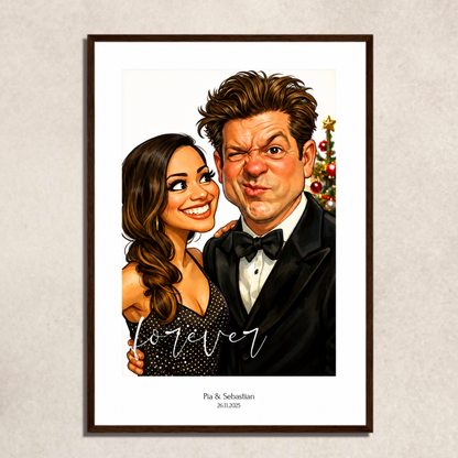 FOTO-POSTER KARIKATUR mit Bild personalisiert