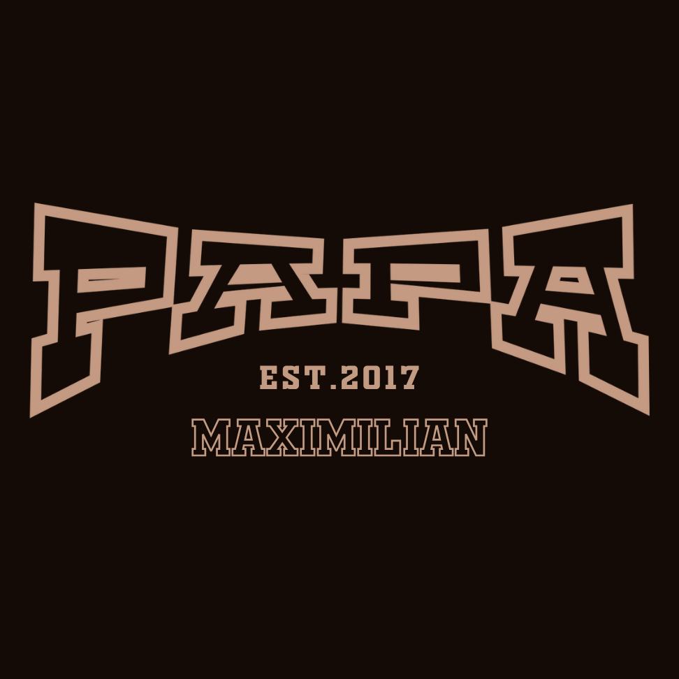 PAPA T-Shirt COLLEGE Rundhals personalisiert