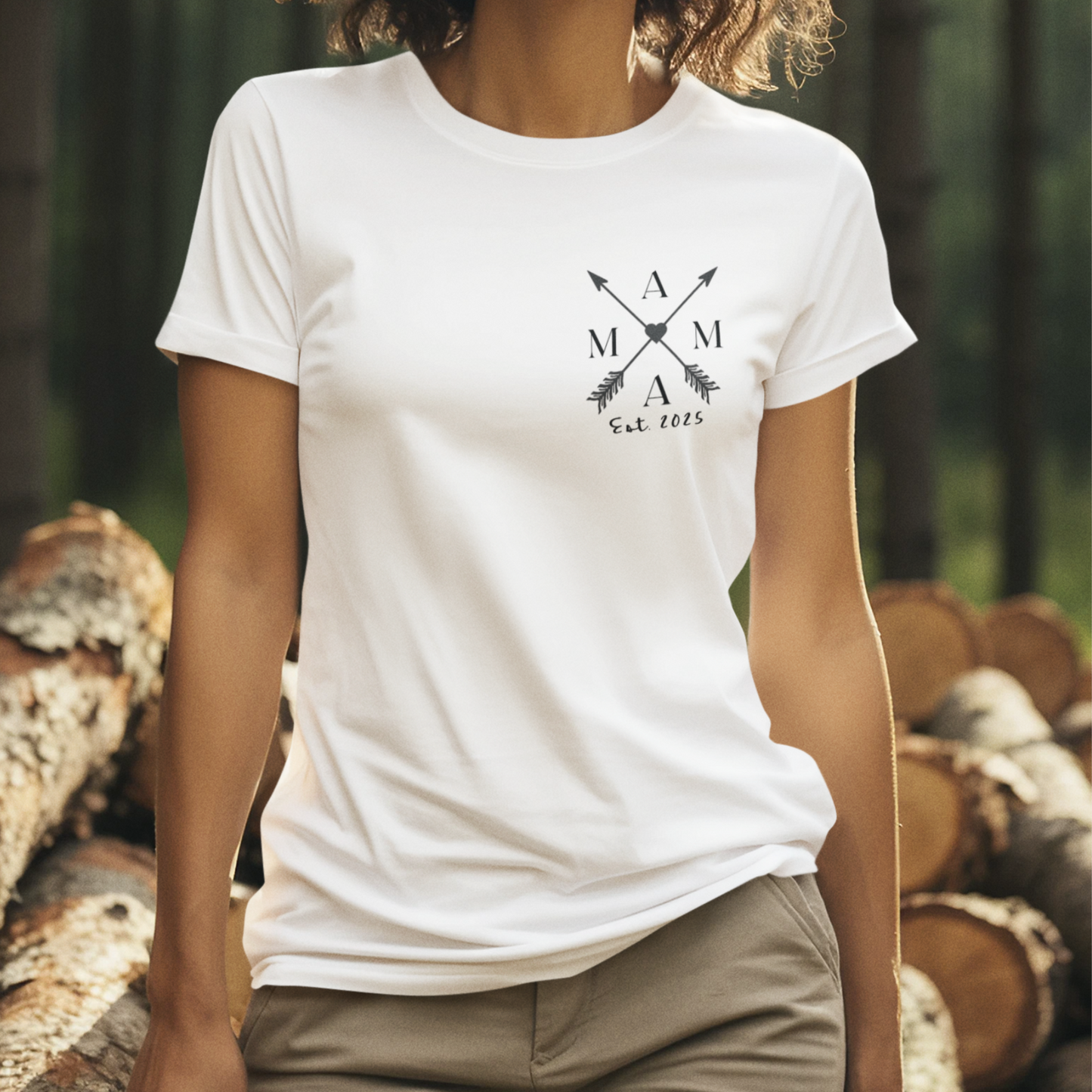 MAMA T-Shirt ARROWS Rundhals personalisiert
