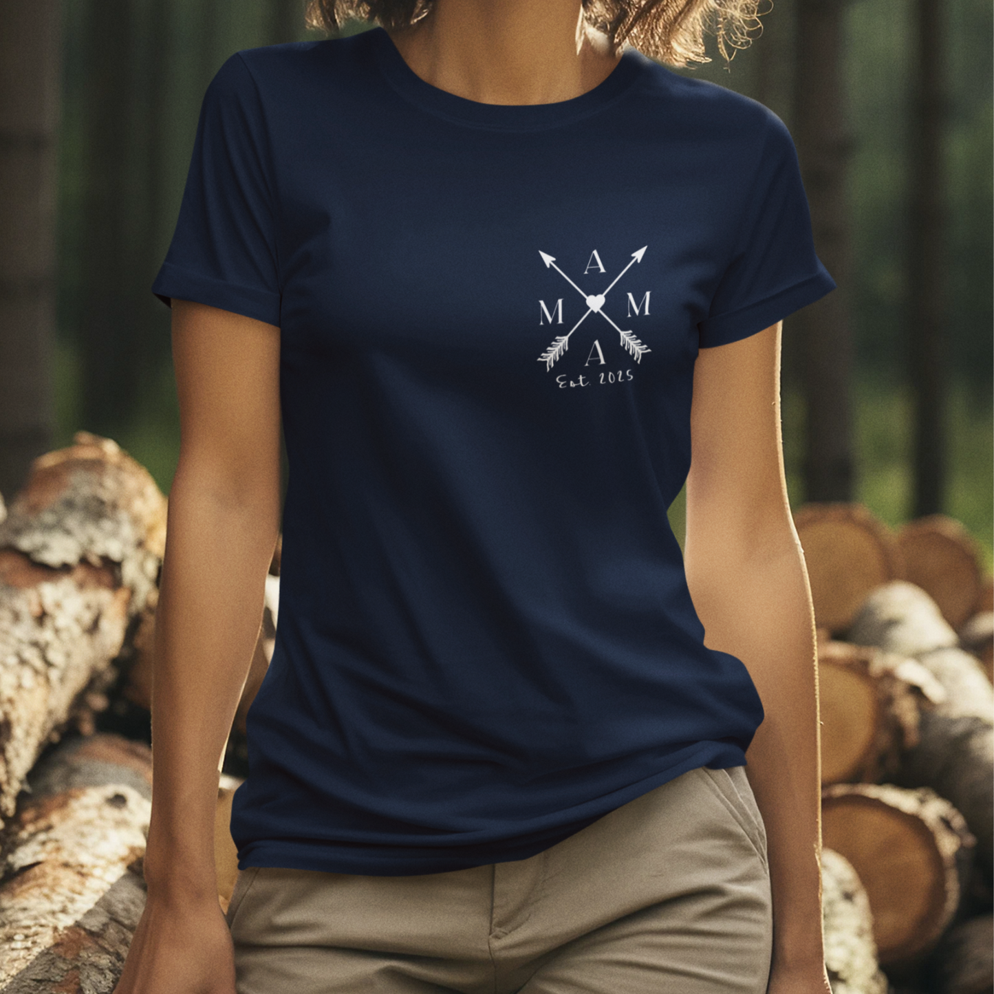 MAMA T-Shirt ARROWS Rundhals personalisiert