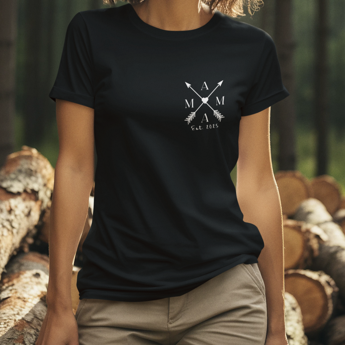 MAMA T-Shirt ARROWS Rundhals personalisiert