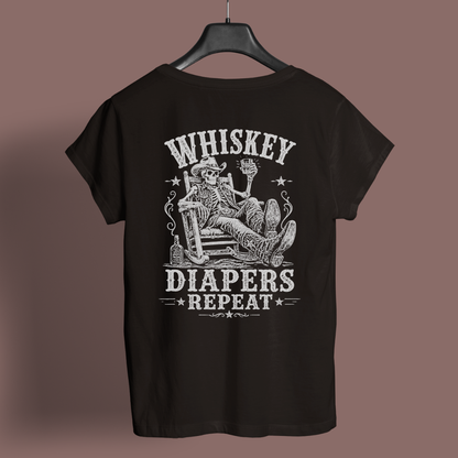DAD T-Shirt WHISKEY, DIAPERS, REPEAT