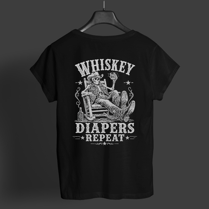 DAD T-Shirt WHISKEY, DIAPERS, REPEAT