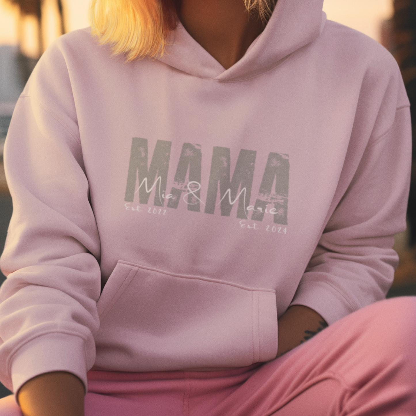 MAMA Hoodie SOLID ROCKS personalisiert