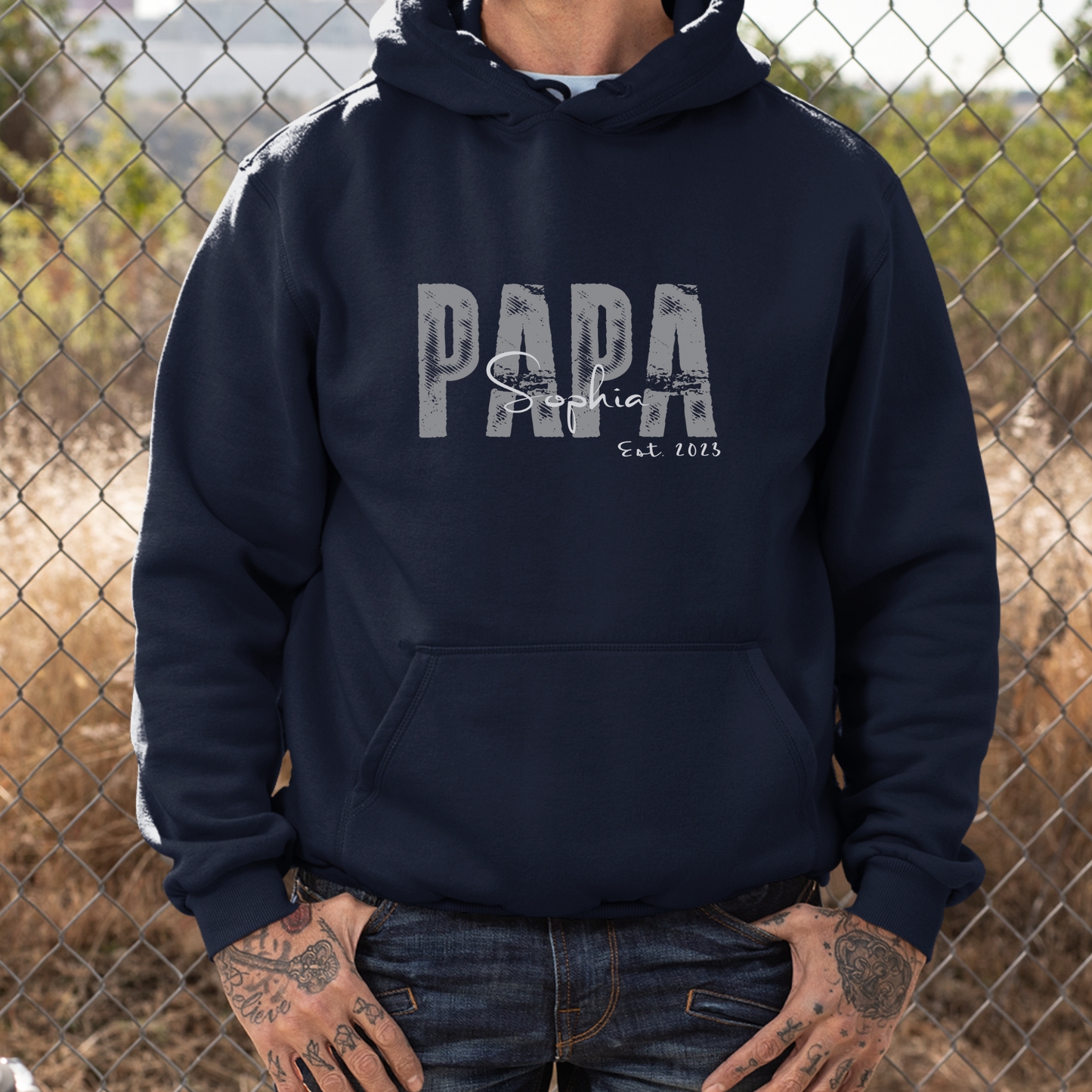 PAPA Hoodie SOLID ROCKS personalisiert