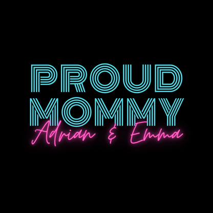 MAMA T-Shirt PROUD Rundhals personalisiert