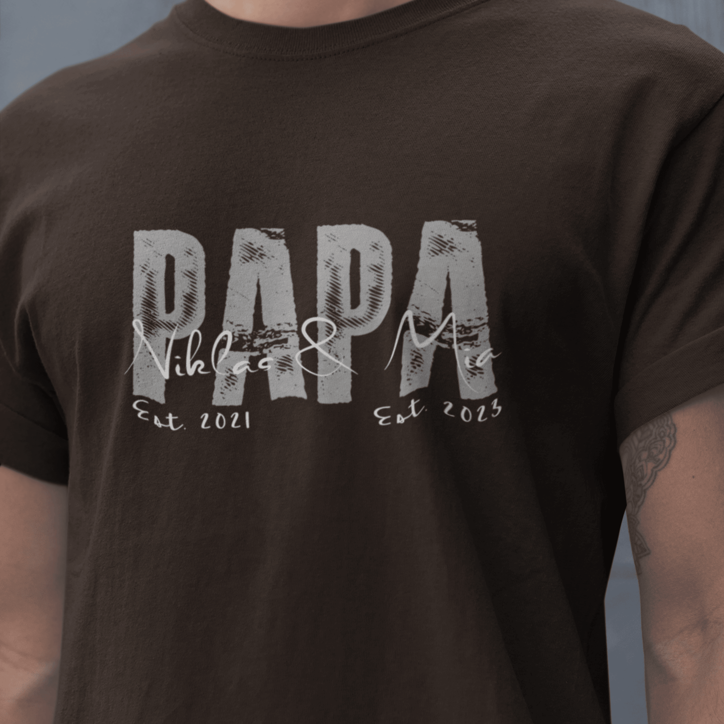 PAPA T Shirt Unisex SOLID ROCKS personalisiert - UrbanWarriorStore