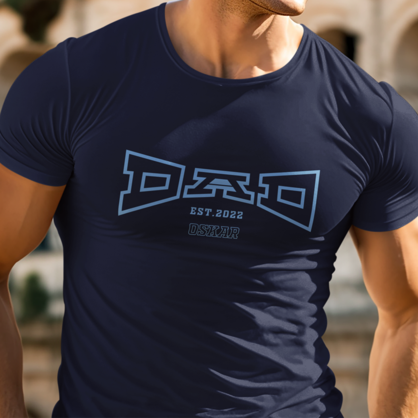 PAPA T-Shirt COLLEGE Rundhals personalisiert