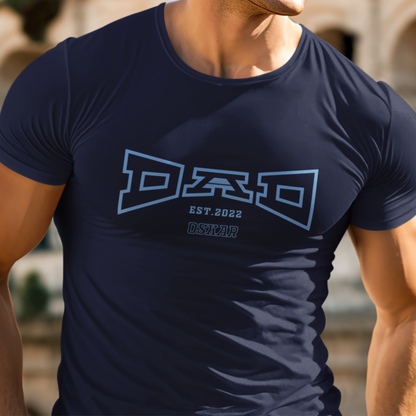 PAPA T-Shirt COLLEGE Rundhals personalisiert