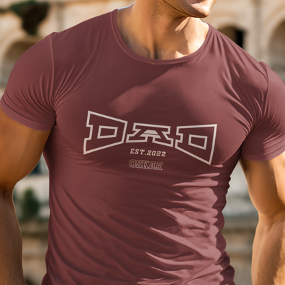 PAPA T-Shirt COLLEGE Rundhals personalisiert