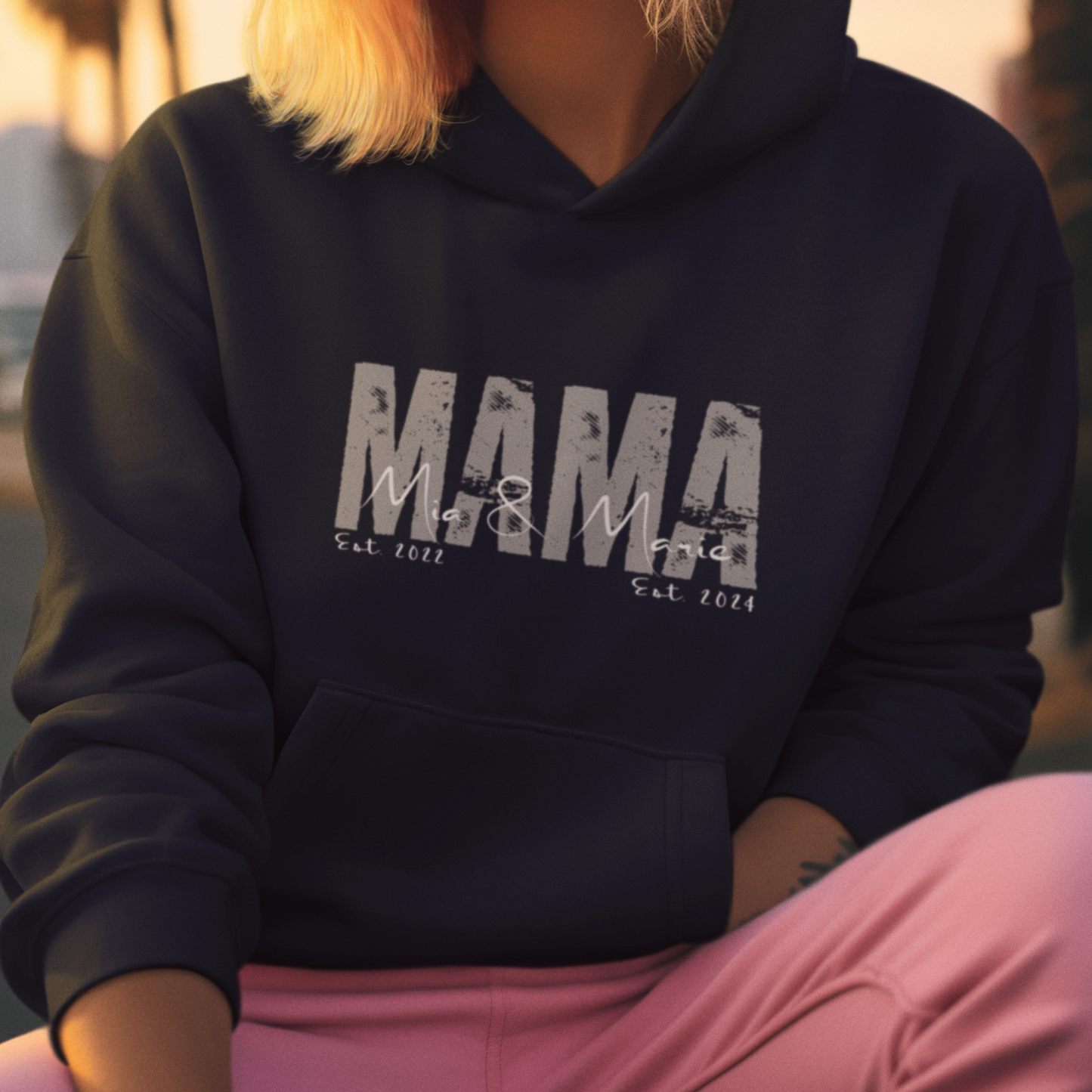 MAMA Hoodie SOLID ROCKS personalisiert