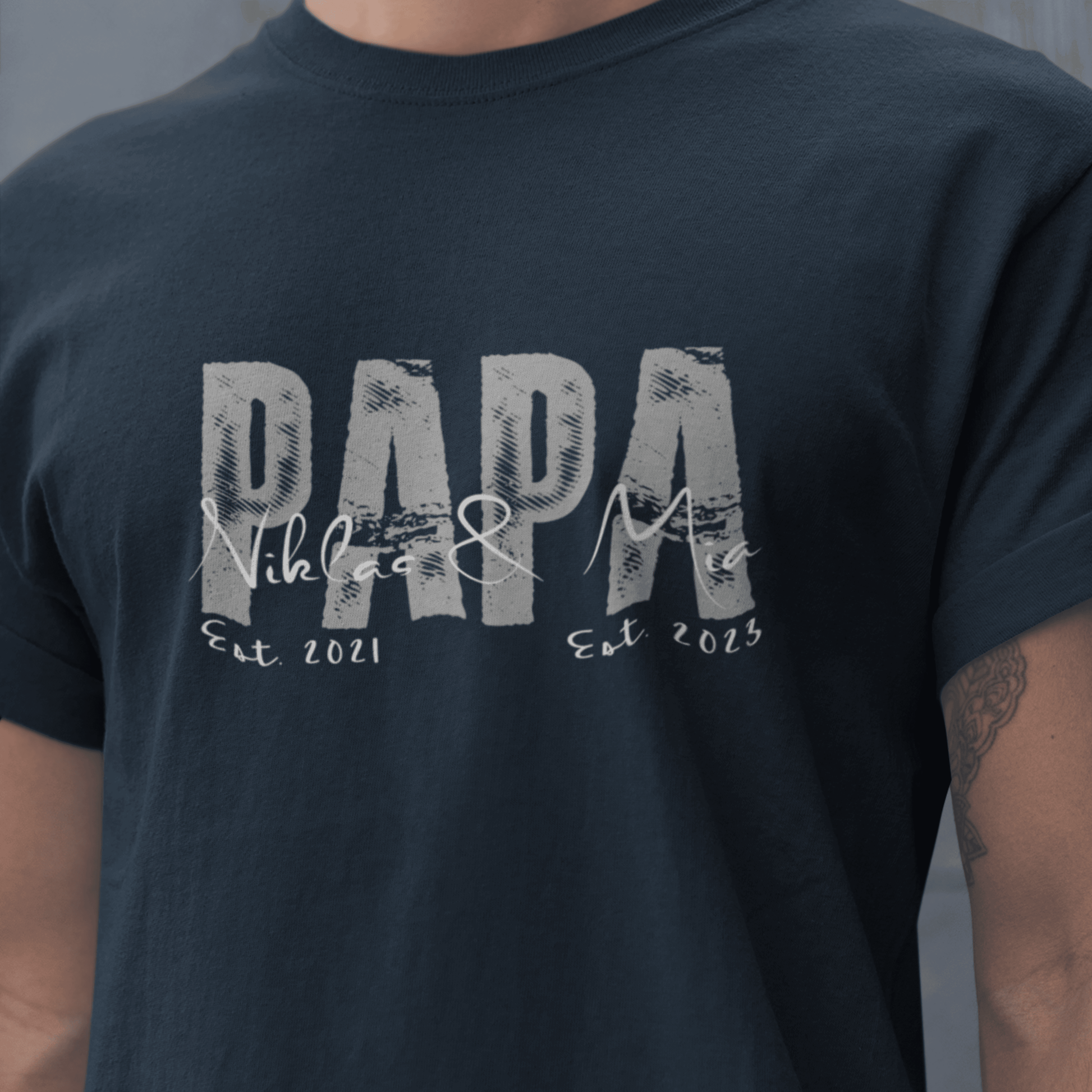 PAPA T Shirt Unisex SOLID ROCKS personalisiert - UrbanWarriorStore