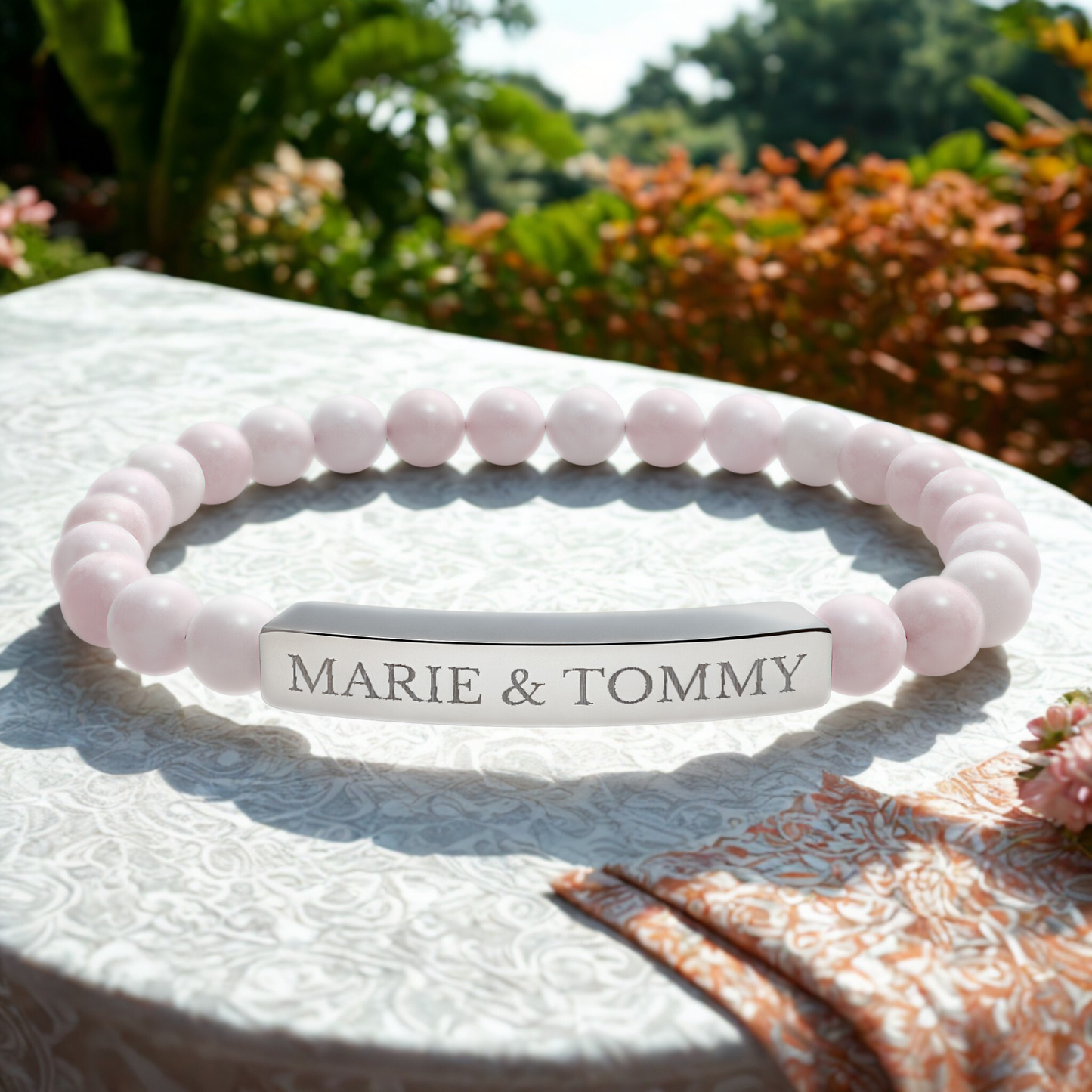 BUDDHA-ARMBAND graviert mit Namen