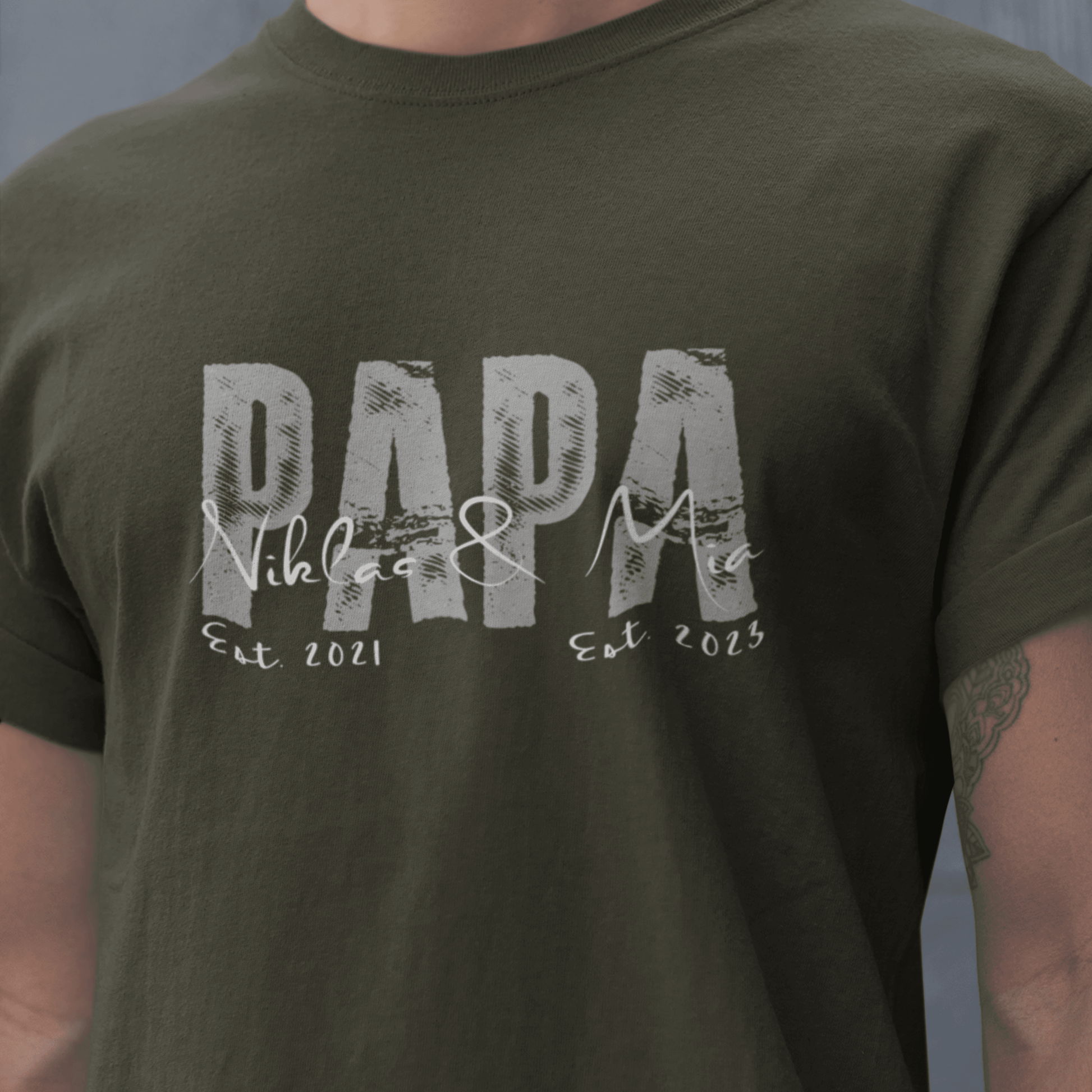 PAPA T Shirt Unisex SOLID ROCKS personalisiert - UrbanWarriorStore