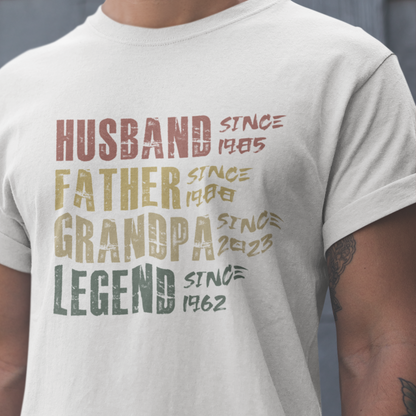 PAPA T-Shirt LEGEND Rundhals personalisiert