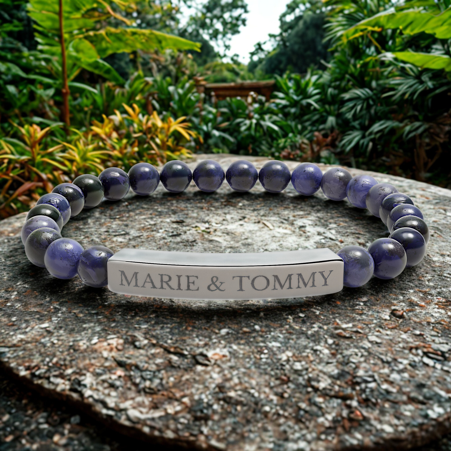 BUDDHA-ARMBAND graviert mit Namen