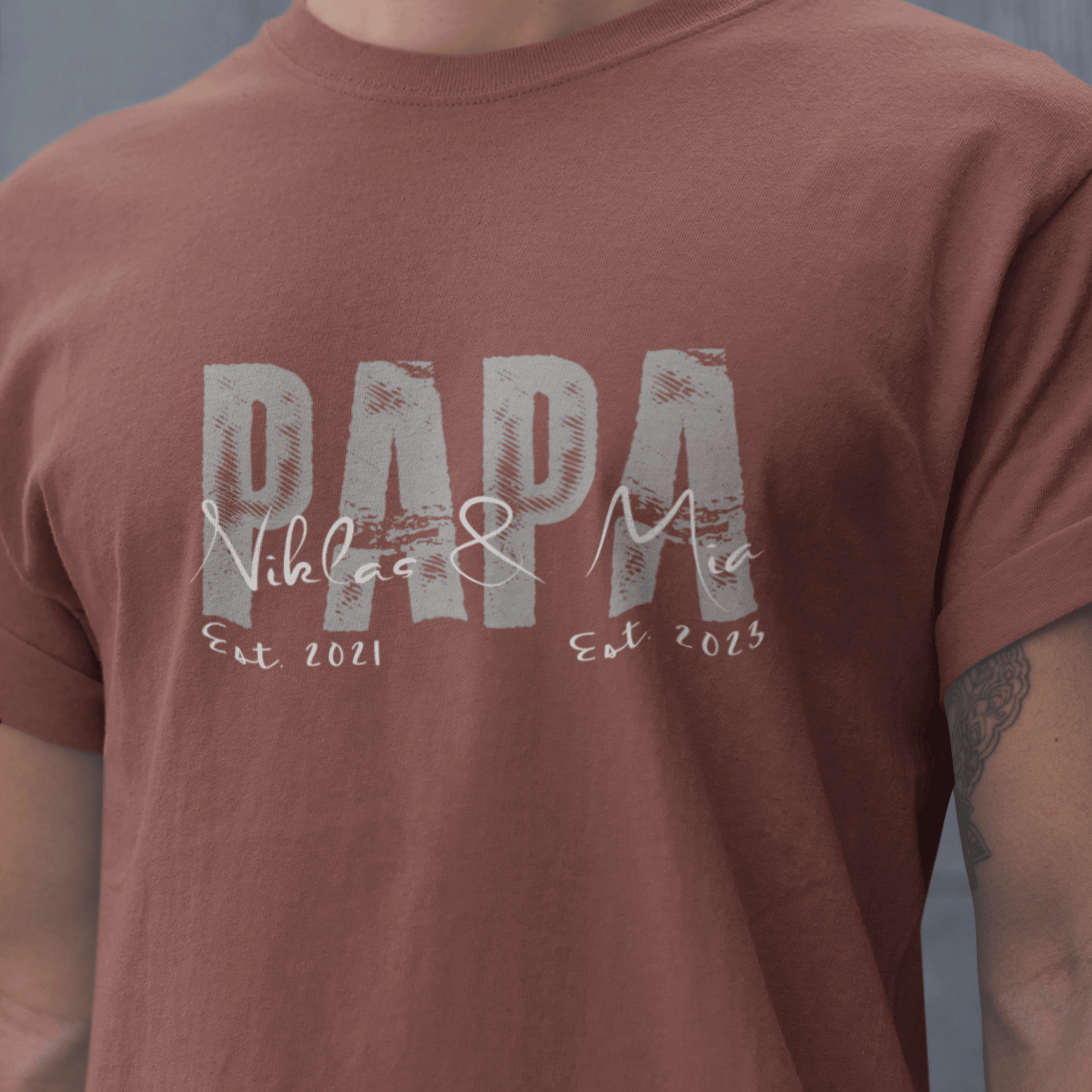 PAPA T Shirt Unisex SOLID ROCKS personalisiert - UrbanWarriorStore