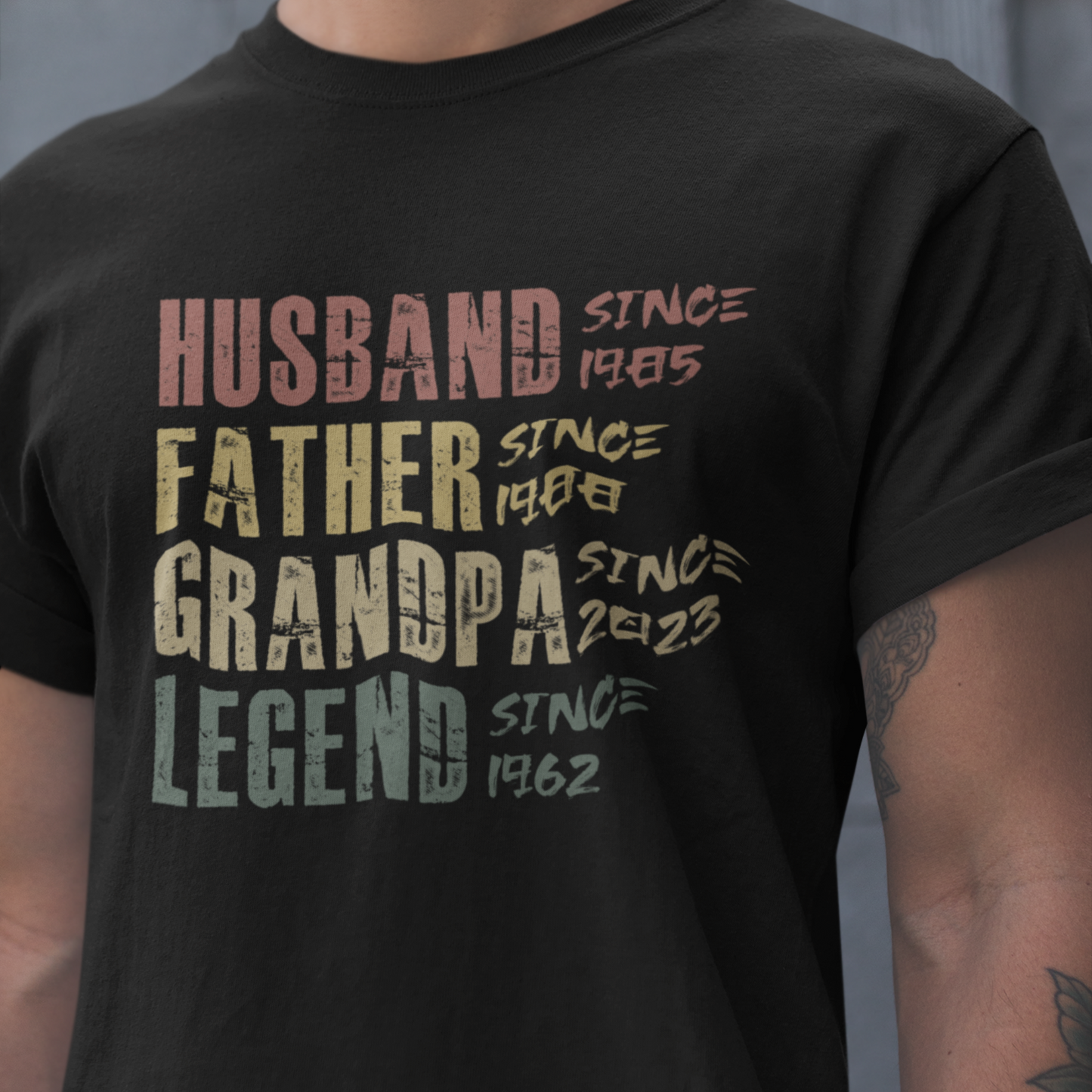 PAPA T-Shirt LEGEND Rundhals personalisiert