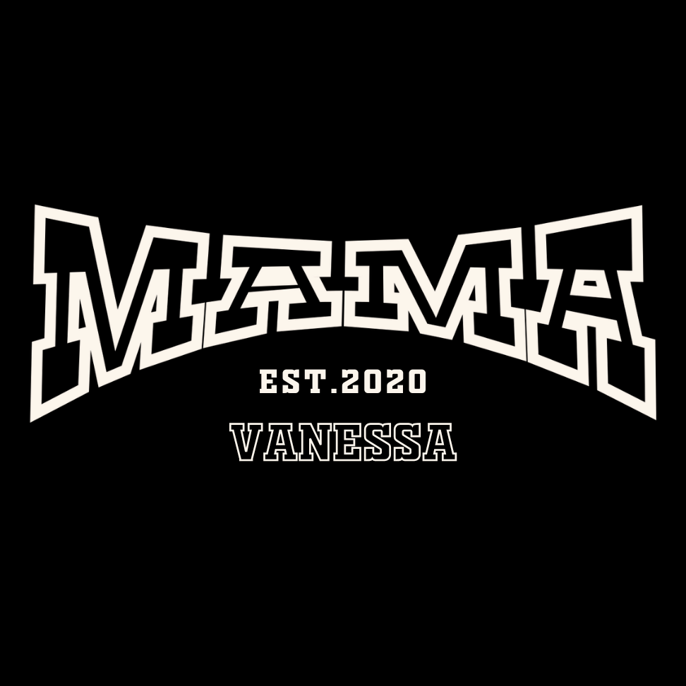MAMA T-Shirt COLLEGE Rundhals personalisiert