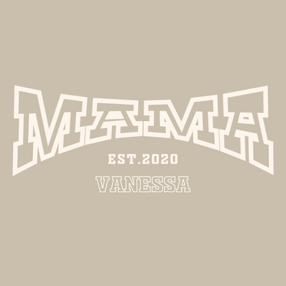 MAMA Hoodie COLLEGE personalisiert