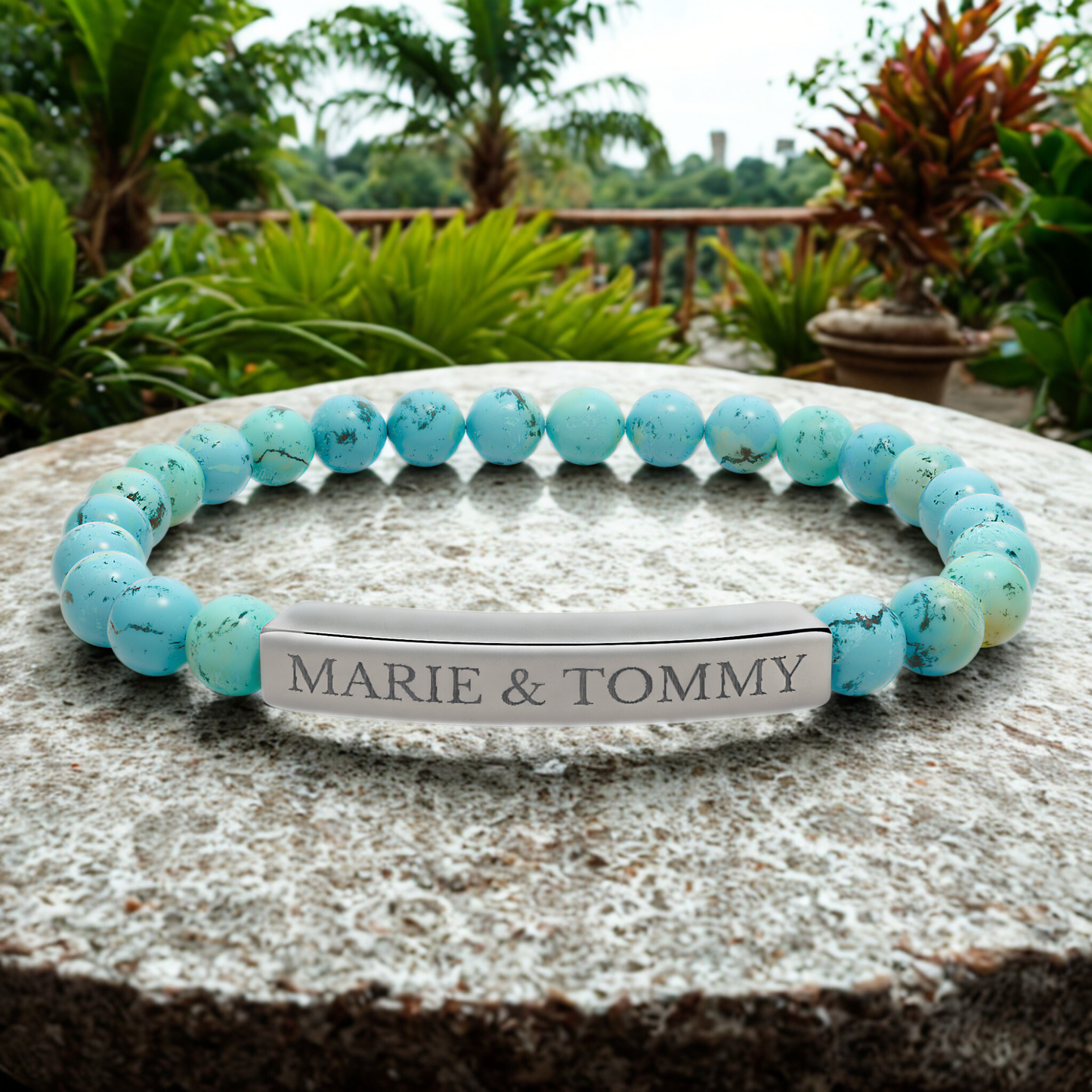 BUDDHA-ARMBAND graviert mit Namen