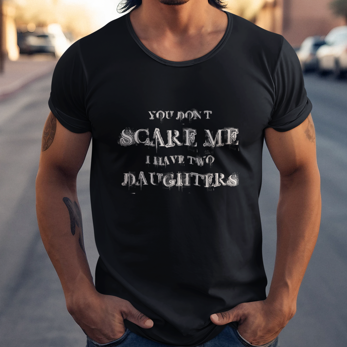PAPA T-Shirt DAUGHTER Rundhals personalisiert