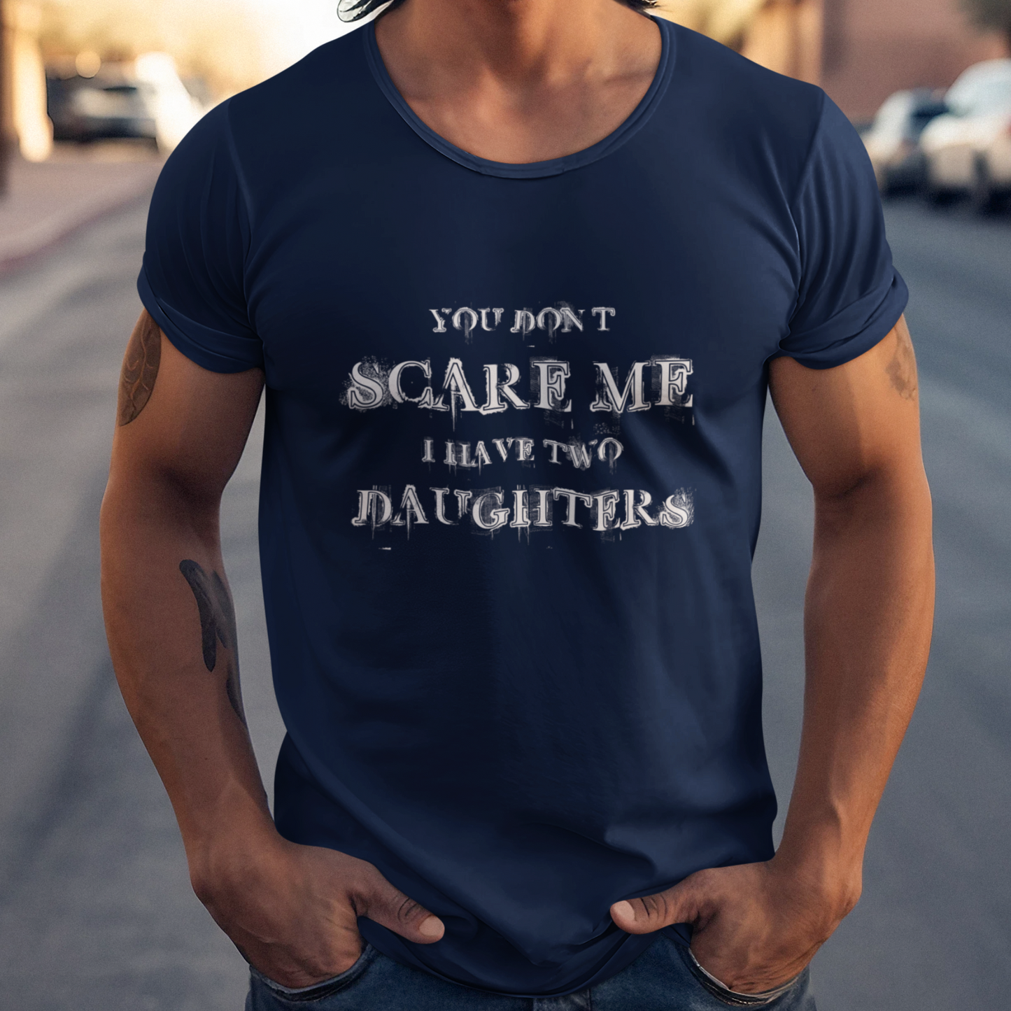 PAPA T-Shirt DAUGHTER Rundhals personalisiert