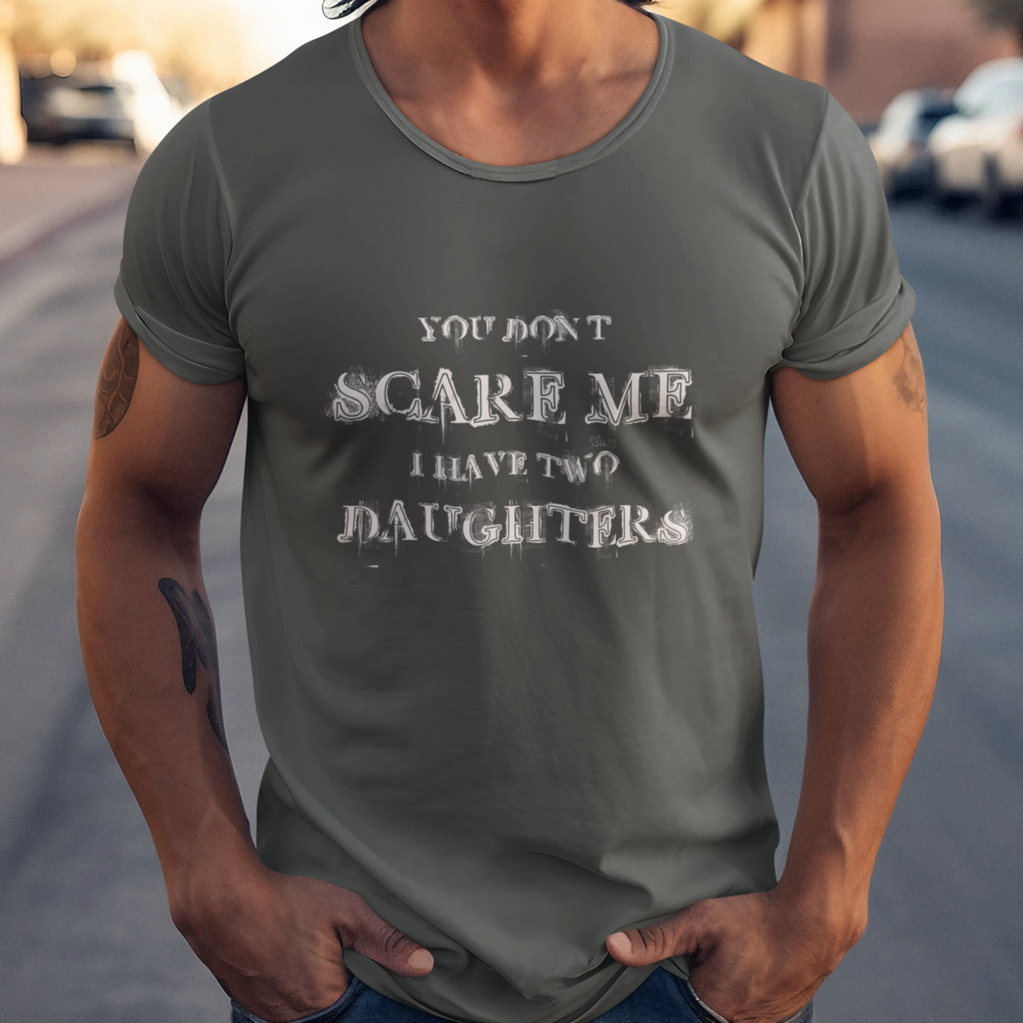 PAPA T-Shirt DAUGHTER Rundhals personalisiert