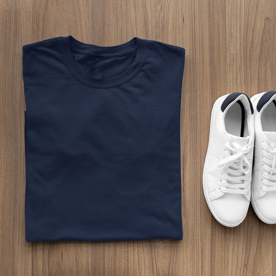 BODYSHAPE Rundhals T-Shirt in Navy