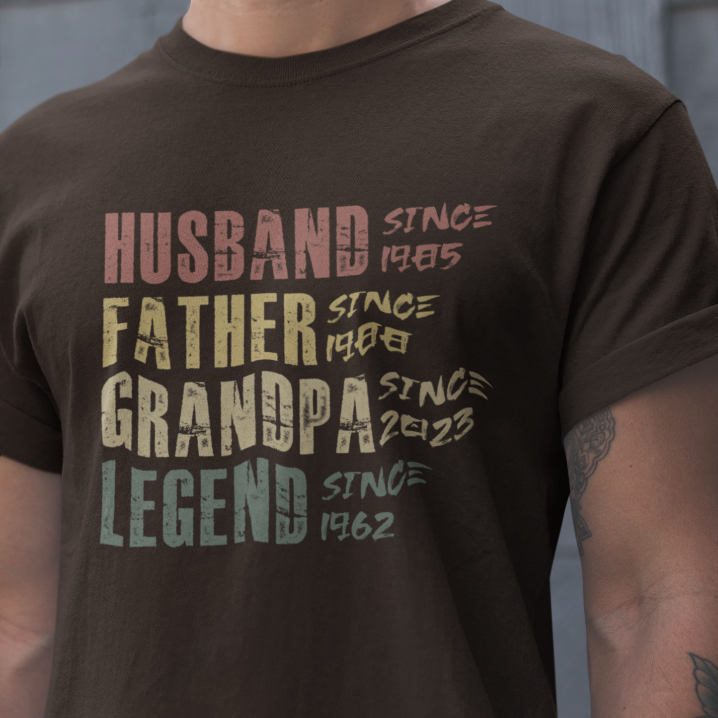 PAPA T-Shirt LEGEND Rundhals personalisiert