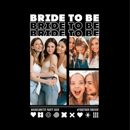 BRIDE T-Shirt mit Deinen FOTOS