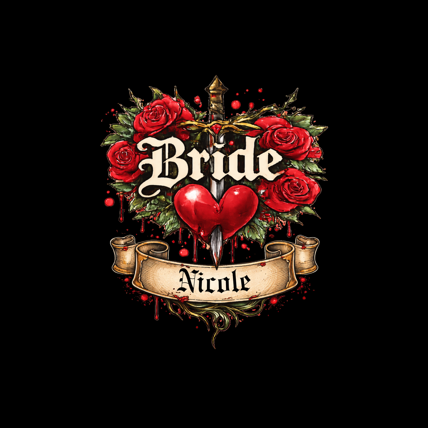 BRIDE T-Shirt TEAM BRIDE WE ROCK