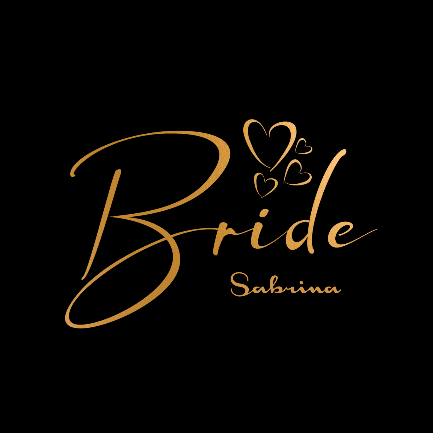 BRIDE T-Shirt TEAM BRIDE GLOW