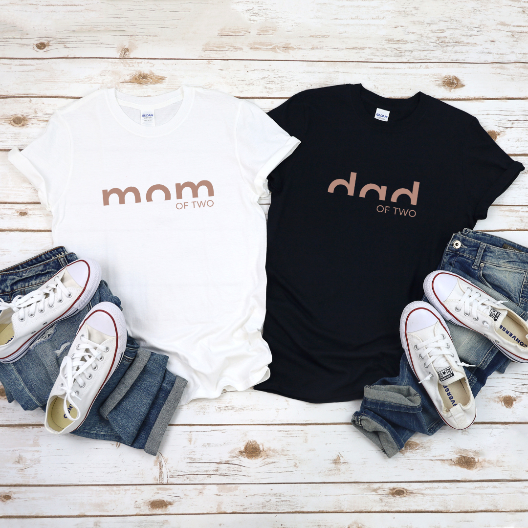 T-Shirt Bundle DAD / MOM OF TWO