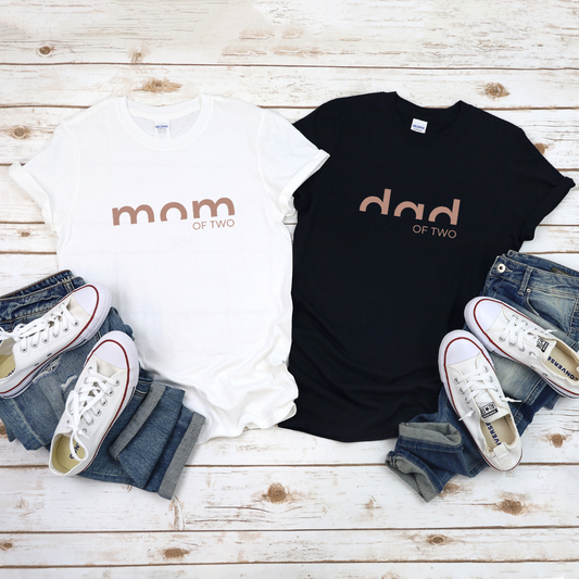 T-Shirt Bundle DAD / MOM OF TWO