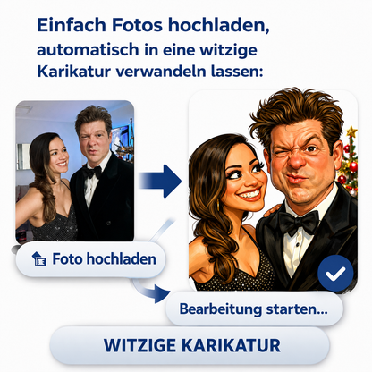 FOTO-POSTER KARIKATUR mit Bild personalisiert