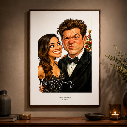 FOTO-POSTER KARIKATUR mit Bild personalisiert